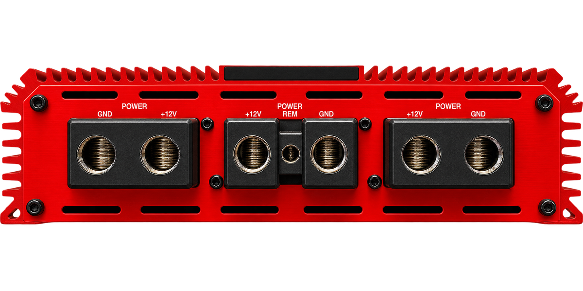 Ruthless Audio Ruthless Audio 12500.1 Red 12,500 Watt Monoblock Amplifier - Car Audio