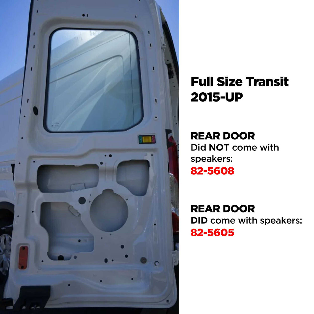 Ford Transit 2015-Up - 6" to 6.75" (Rear) — 82-5608