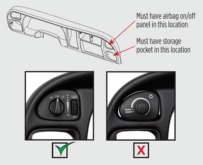 Dash Panel - Dodge RAM 1500 1998-2001 | 2500 & 3500 1998-2002 — DP-6551
