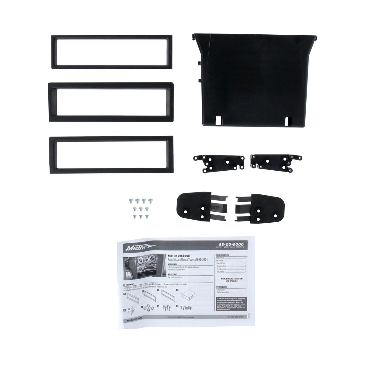 Under Radio Pocket - Acura | Porsche | Saab | Subaru | Toyota Multi-App — 88-00-9000