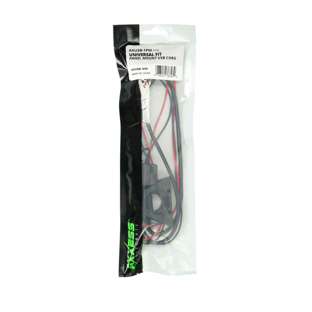 Universal Panel Mount USB Charging Jack | 2.1 AMP — AXUSB-1PM