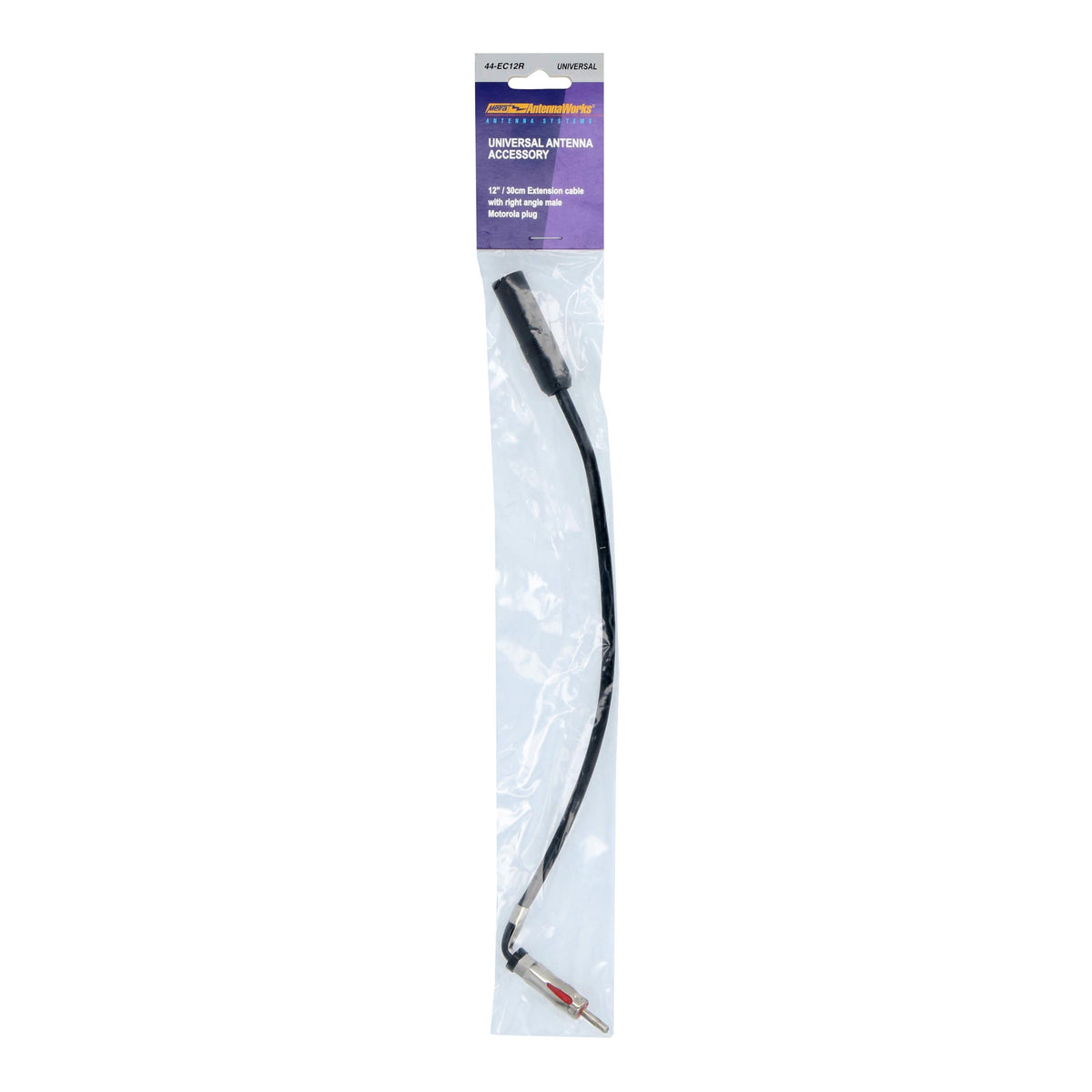 Extension Cable | Right Angle | Male | 12" — 44-EC12R