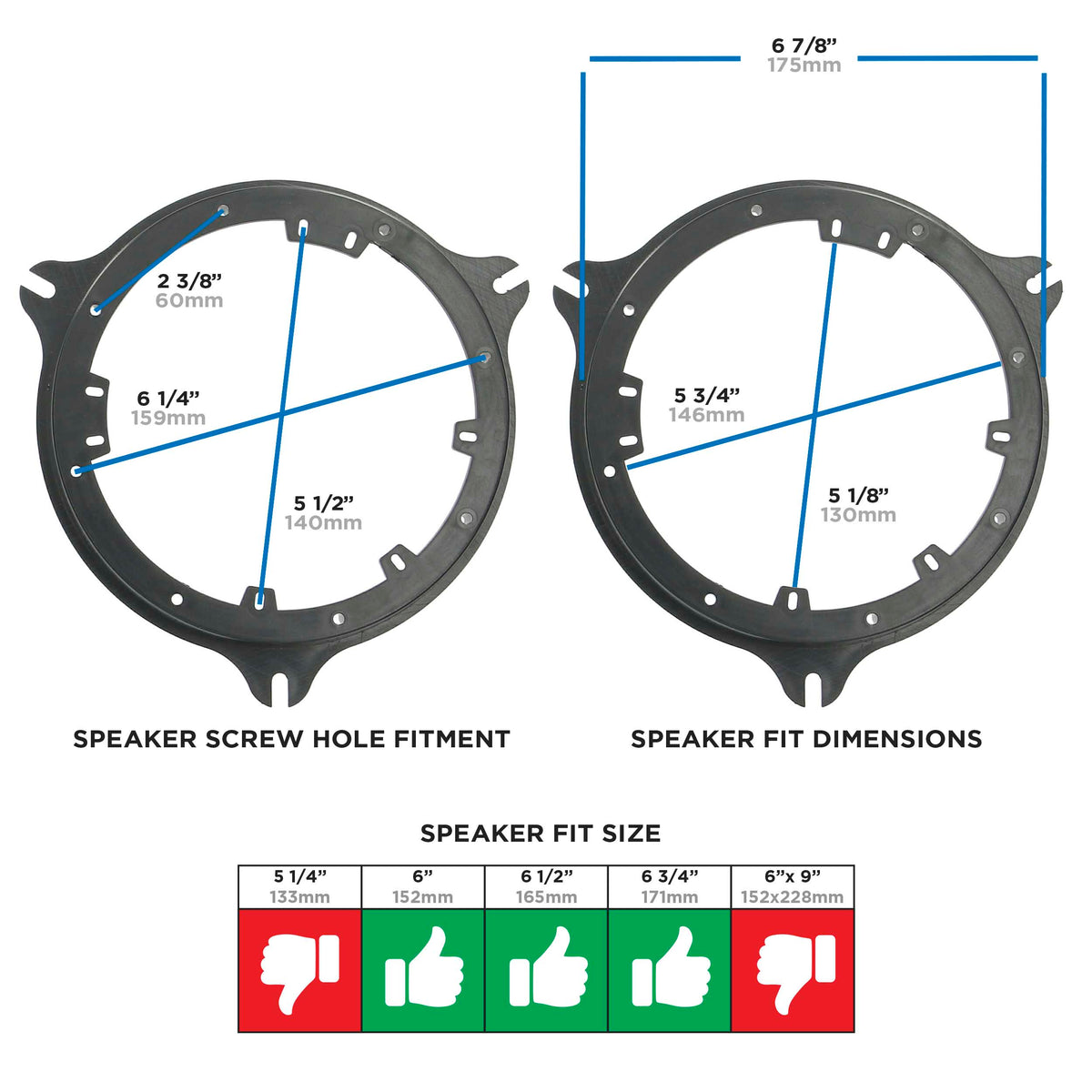 Infiniti | Nissan 2000-Up - 6" to 6.75" — 82-7400