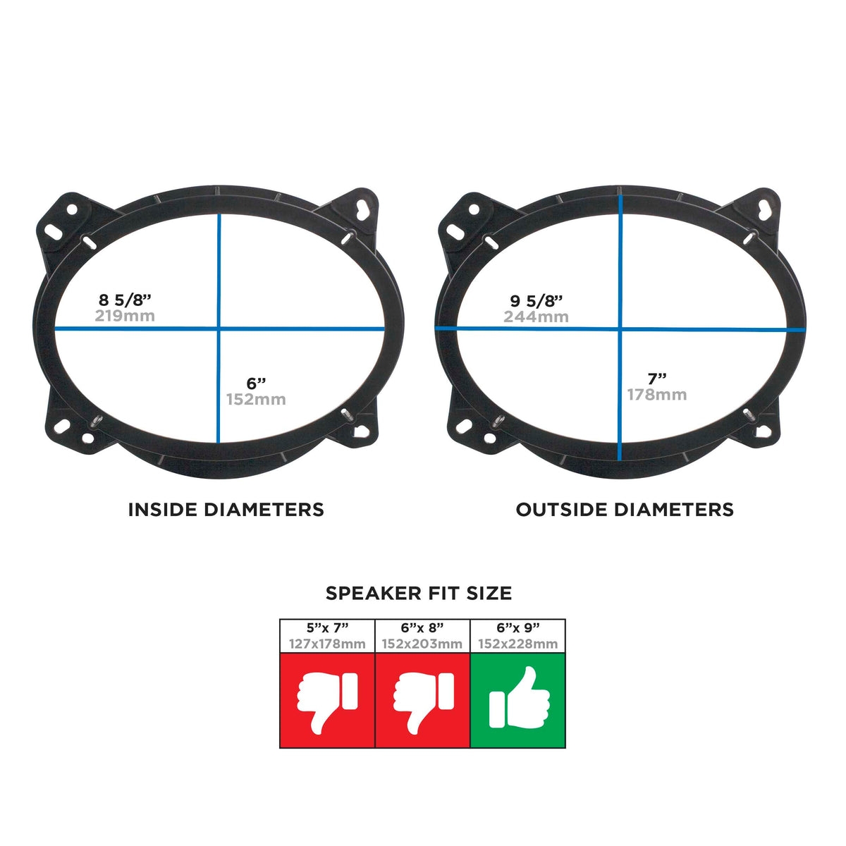 Toyota | Multi-App 2002-Up - 6"x9" — 82-8146