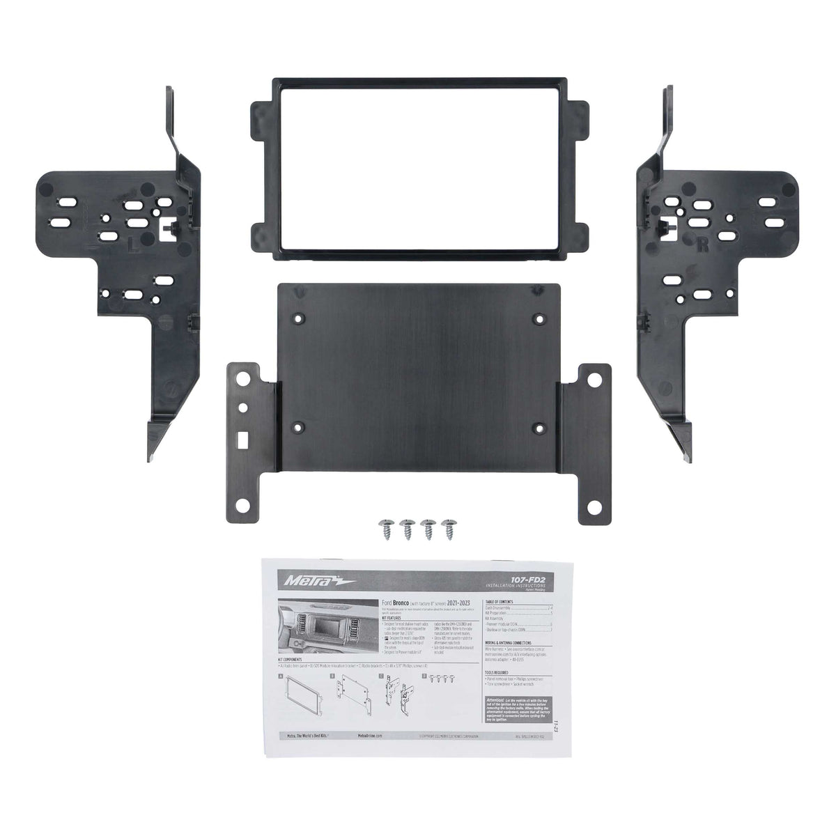 Ford Bronco 2021-2023 (with factory 8” Screen) — 107-FD2