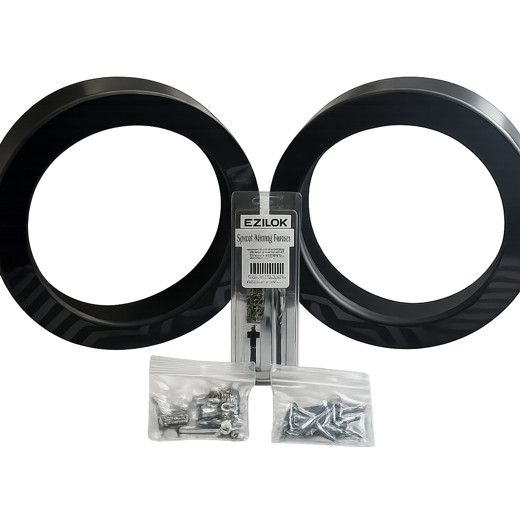 Nagy's Customs 10" Harley Davidson Subwoofer / MidBass Adapter Rings (Pair) 1998-Current - additional view