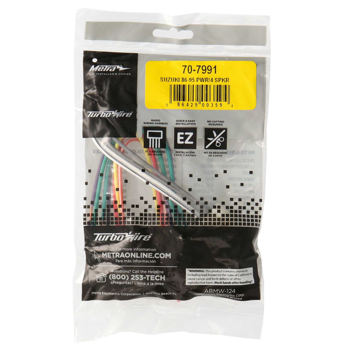 Radio Replacement Harness - Suzuki 1986-1995 — 70-7991