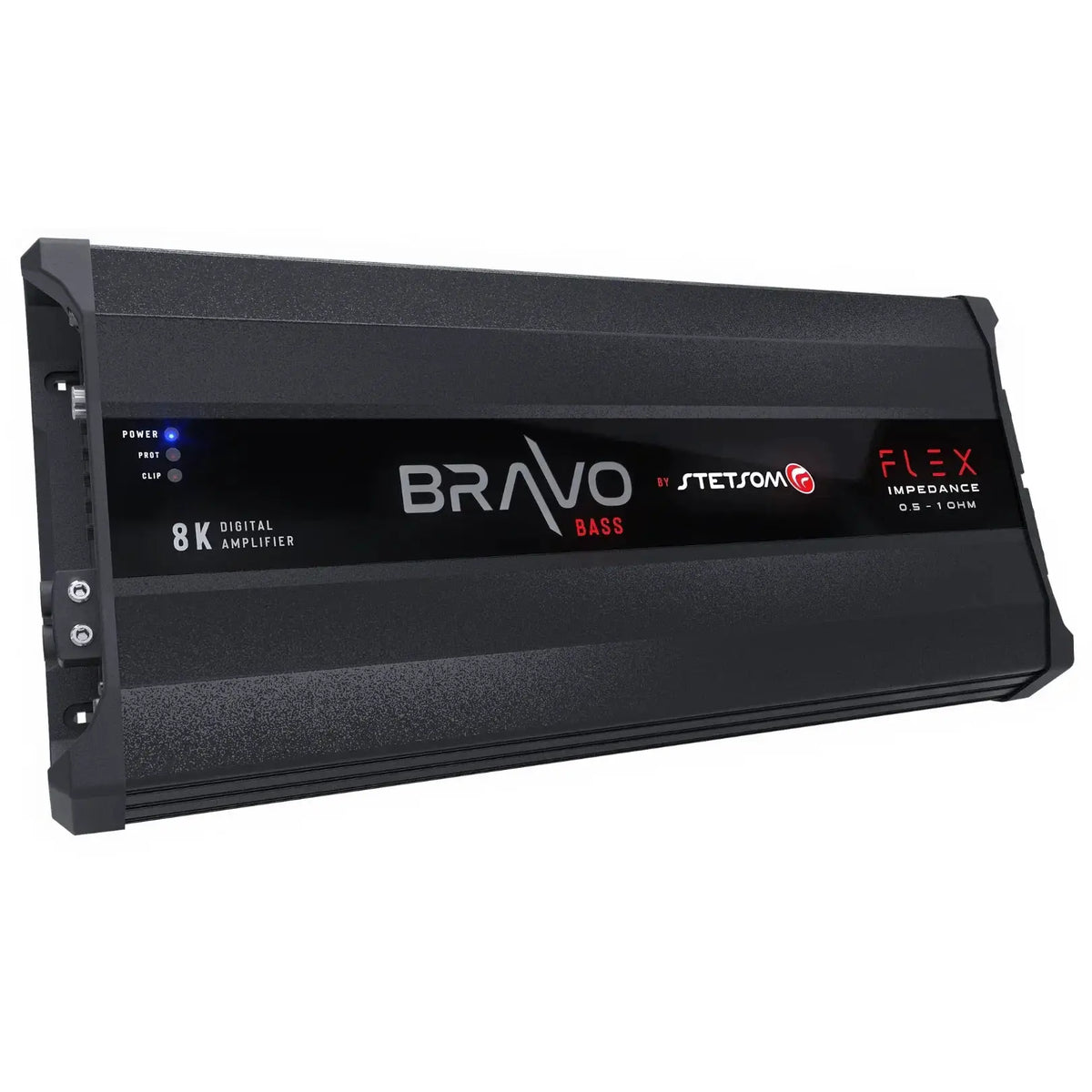 Stetsom BRAVO BASS Flex 8K 0.5~1ohm (Auto) Mono Class D Car Audio Amplifier, Automatic Impedance System 0.5 to 1 Ohm - Trinity Car Audio