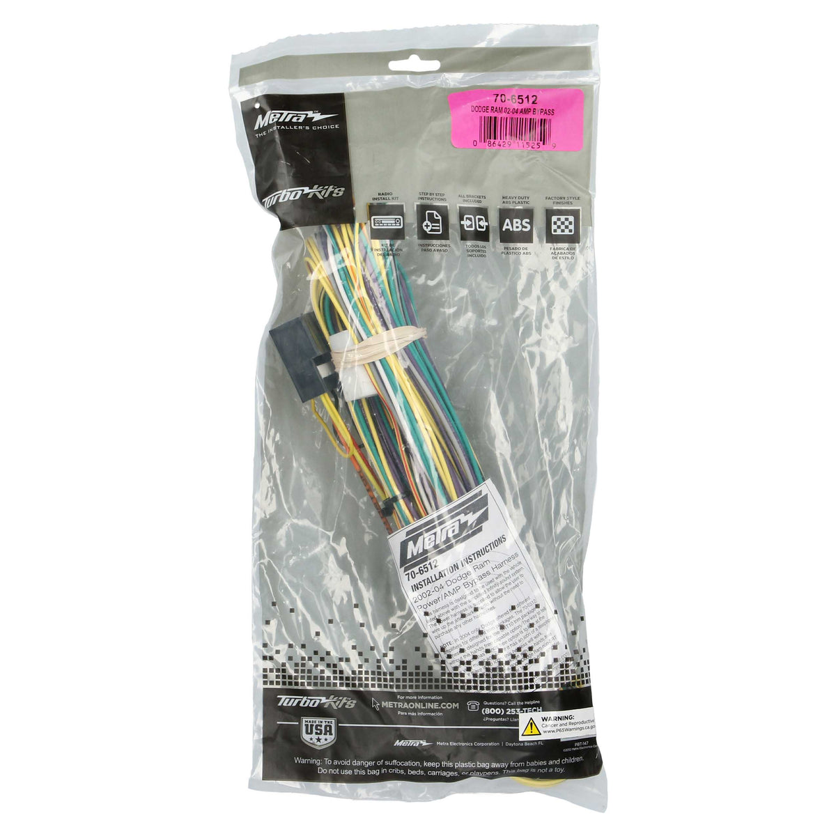 Amp Bypass Harness - Dodge RAM 2002-2004 — 70-6512