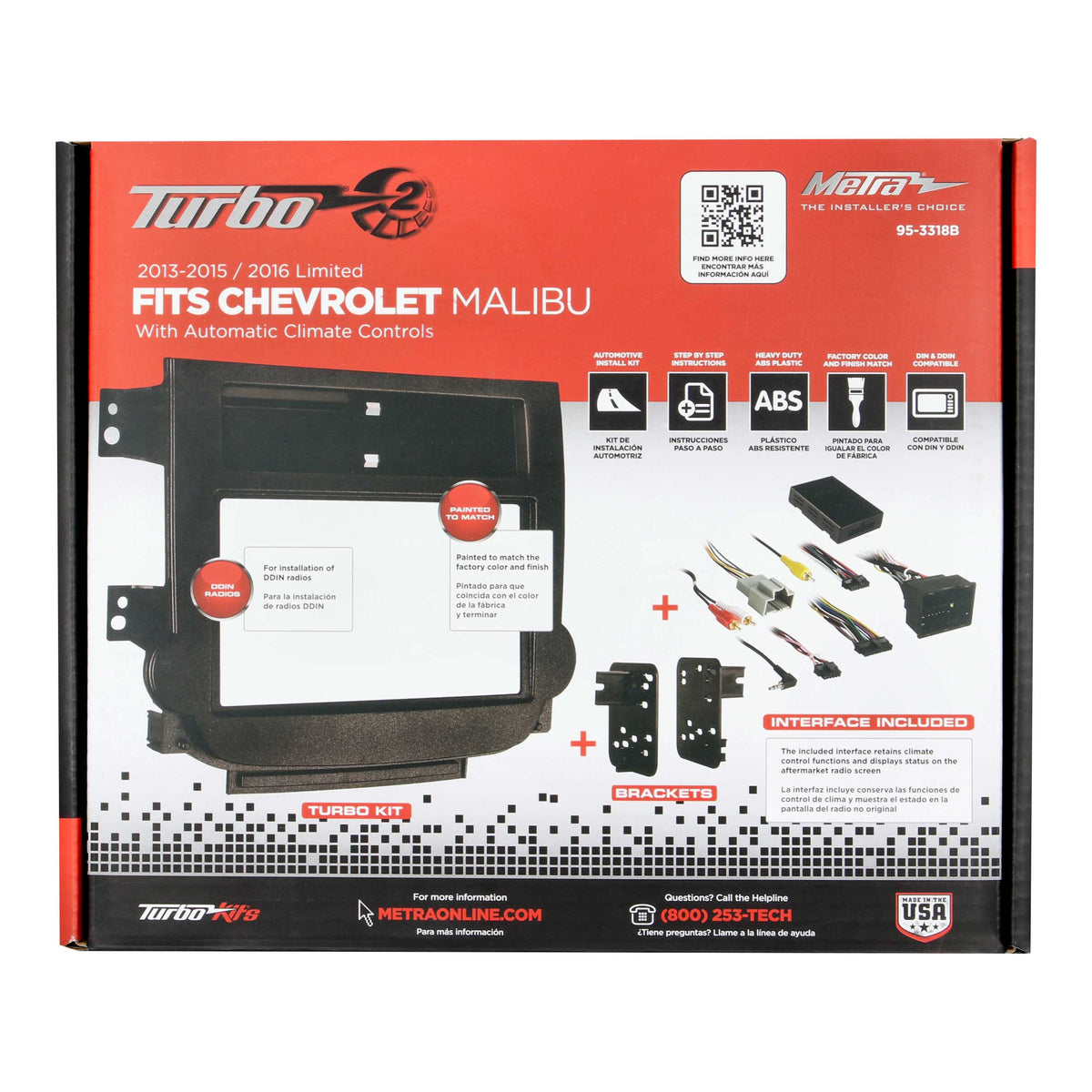 Chevy Malibu 2013-2015 | Malibu Limited 2016 (with auto climate controls) — 95-3318B