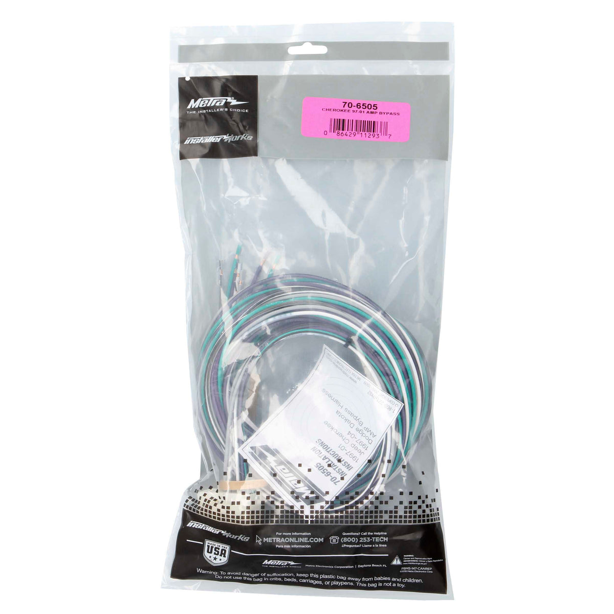 Amp Bypass Harness - Dodge | Jeep 1997-2004 — 70-6505