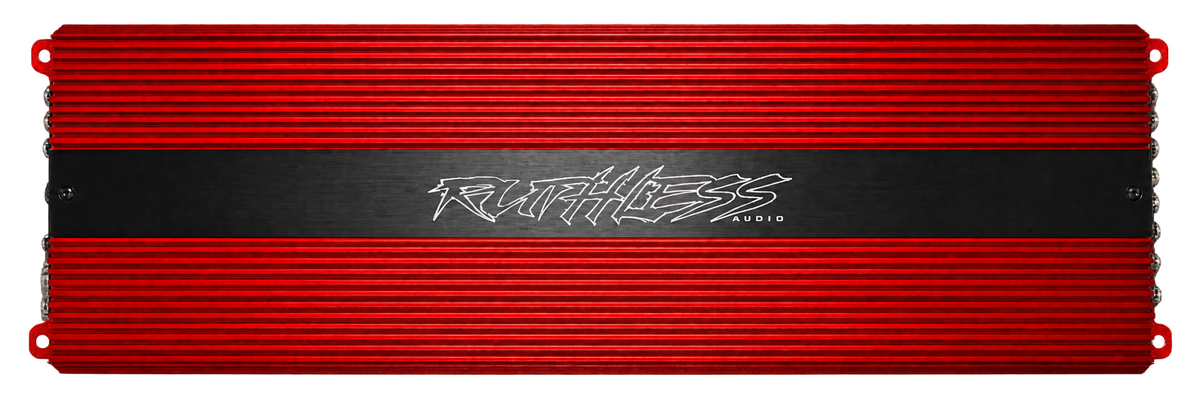 Ruthless Audio 10000.1 Monoblock Amplifier — 10,000W RMS Red