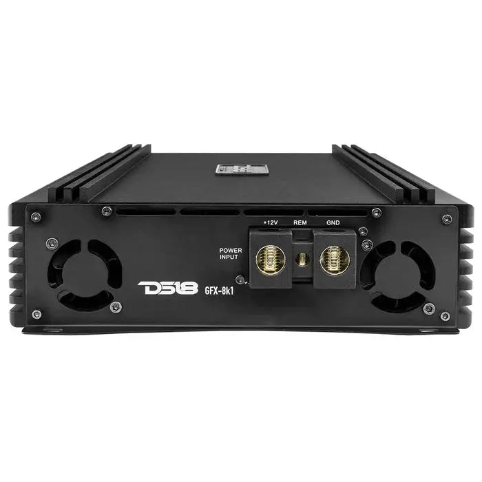 DS18 DS18 GFX-8K1 PRO Full-Range Class D 1-Channel Monoblock Amplifier 8000 Watts Rms 1-Ohm - Car Audio