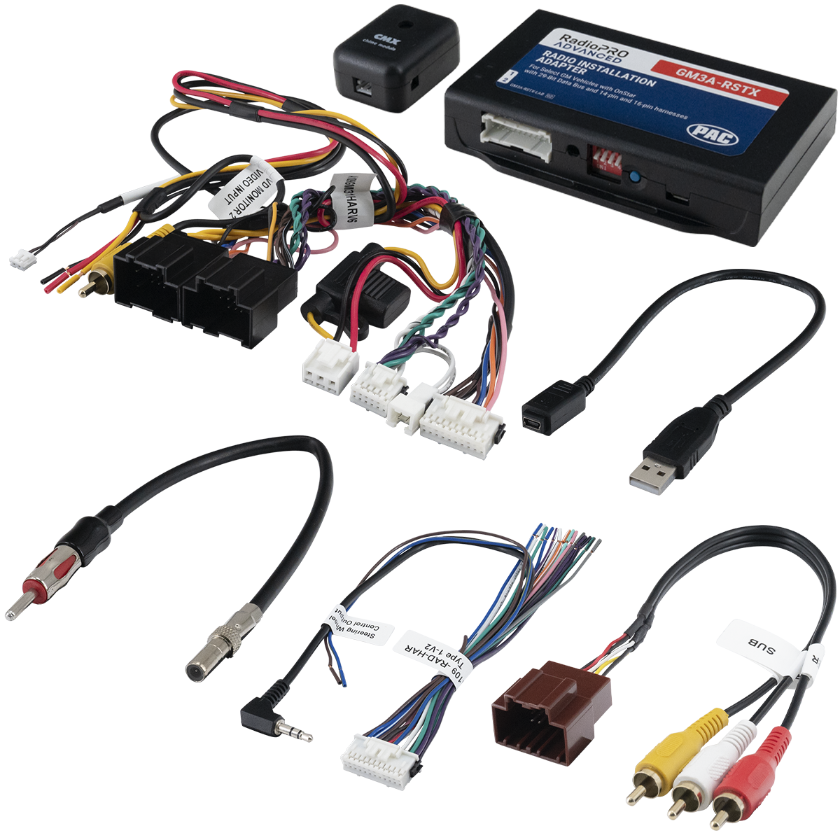 PAC GM3A-RSTX — Serialized*** radio replacement interface with Onstar retention for GM LAN 29-BIT vehicles