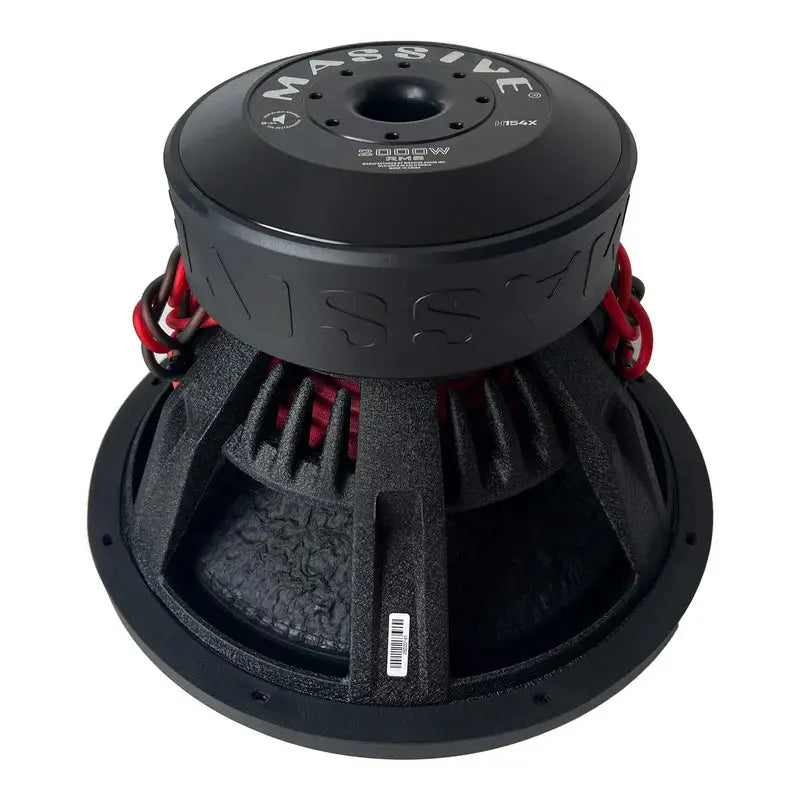 Massive Audio Massive Audio H154X - 15" 2000 Watts RMS Dual 4 Ohm 3" V.C. Mega Subwoofer - Car Audio