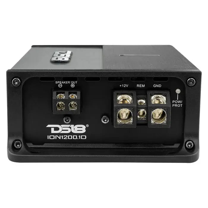 DS18 DS18 ION1200.1D Compact Full-Range Class D 1-Channel Amplifier 1200 Watts RMS - Car Audio