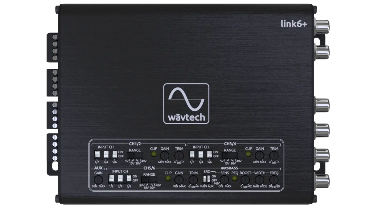 Wāvtech Wāvtech link6+ 6-Channel LOC w/autoBASS, Matrix Summing and Remote - Car Audio