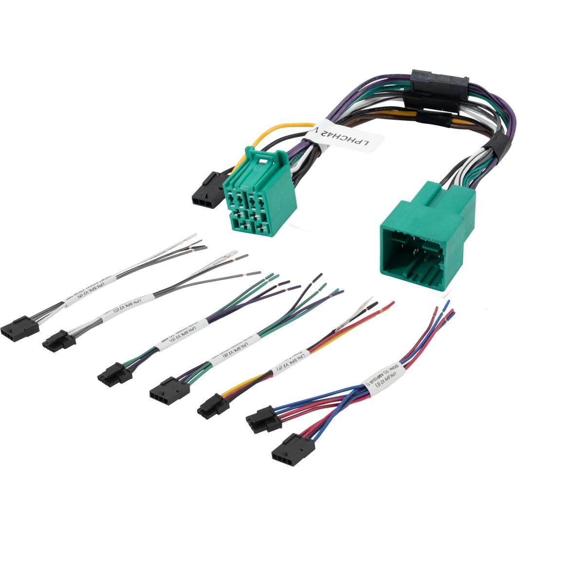 PAC LPHCH42 — Vehicle Specific Audio Integration T-Harness 2021+ Non-Amplified Chrysler with UConnect 5 12-Pin Radio Connector