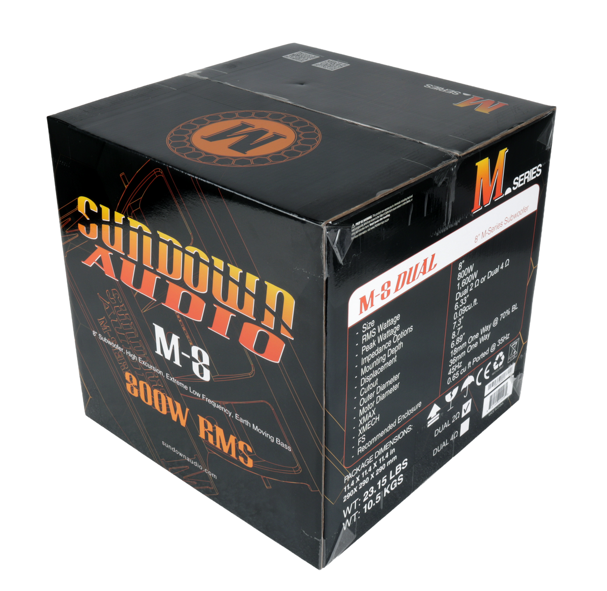Sundown Audio M-Series M8 800W Subwoofer - manufacturer view 18