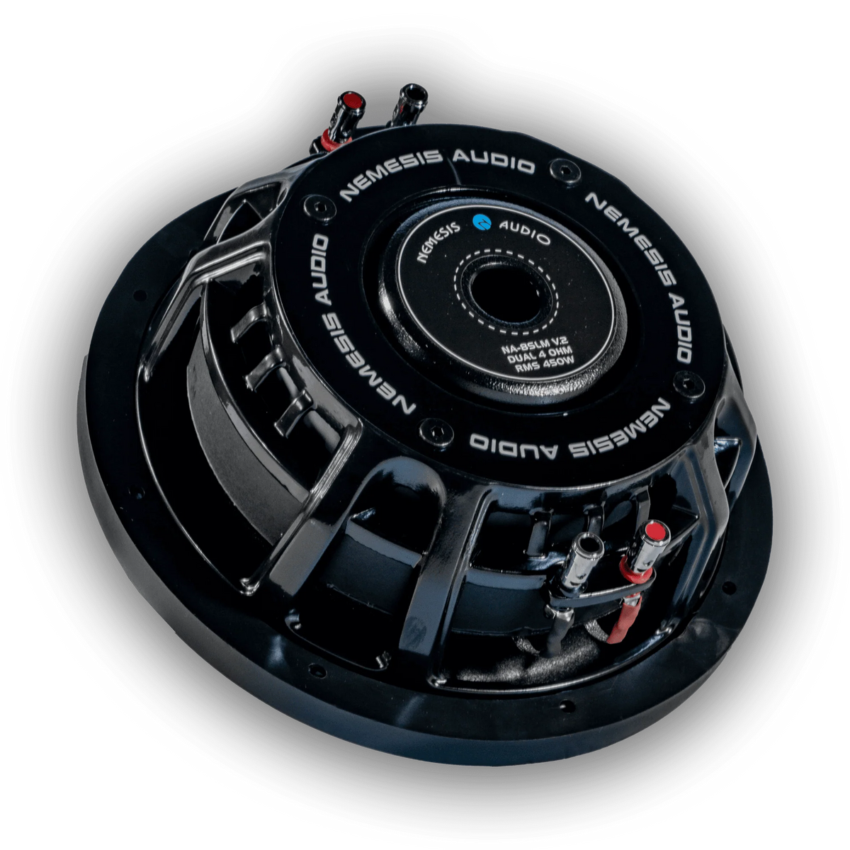 Nemesis Audio Nemesis Audio NA-8SLM V.2 8″ High Performance 450W RMS Dual Voice Coil Shallow Mount Subwoofer - Car Audio