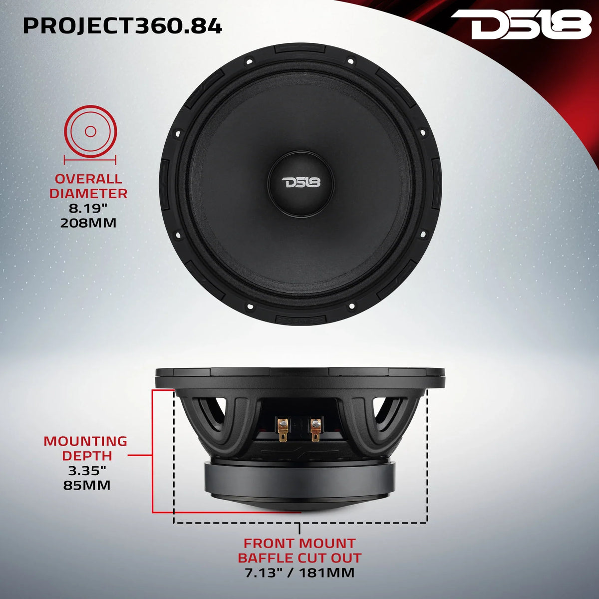 DS18 PROJECT360 - High-Sensitivity Mid-High Loudspeakers with Rotating Recone Design For Quick Repair, product image 36