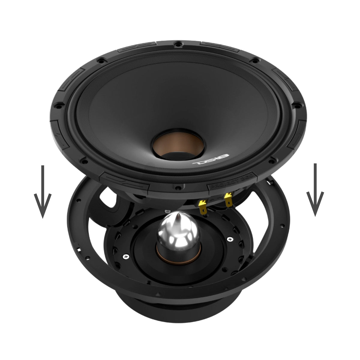DS18 PROJECT360 High-Sensitivity Mid-High Loudspeaker with Bullet Rotating Recone Design For Quick Repair, product image 82