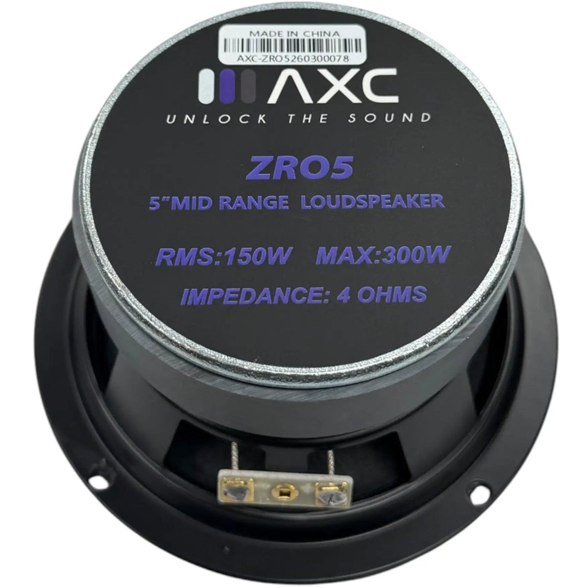 Audio Code AXC ZR05 5.25" Mid-Range Loudspeaker with Bullet 4 Ohm