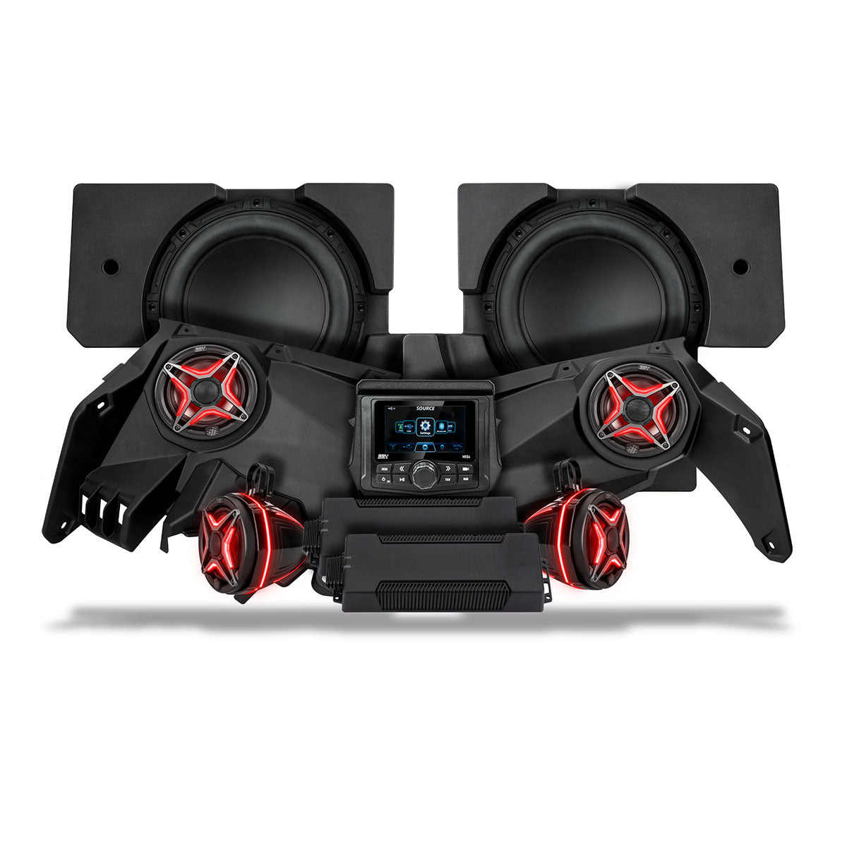 2017-2026 Can-Am® X3, Phase-5 V-Spec 6-Speaker 1650watt System w/MRB4