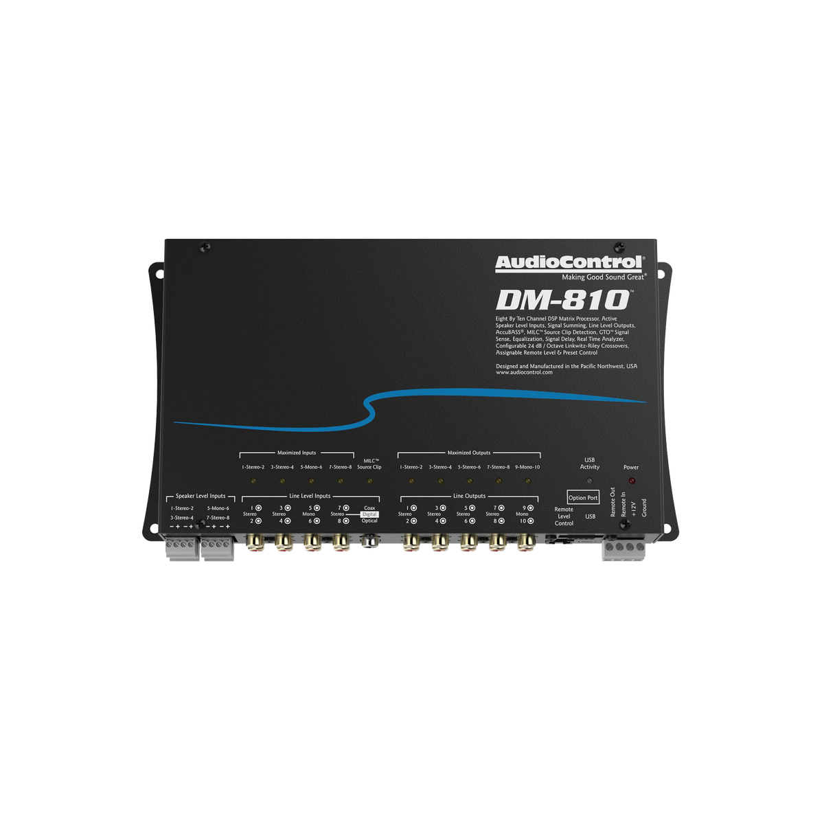 AudioControl DM-810 8x10 Channel DSP Matrix Processor view 5