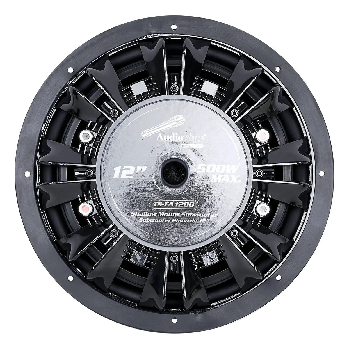Audiopipe 12” Shallow Mount Subwoofer (TS-FA1200), Sold Individually