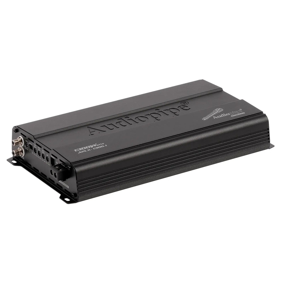 Audiopipe APLX-1300.1 amplifier, angled control-panel view