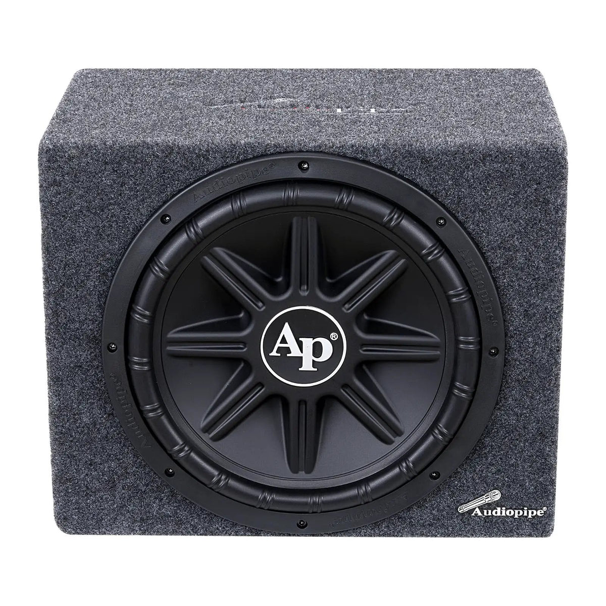 Audiopipe enclosure with one front-mounted subwoofer