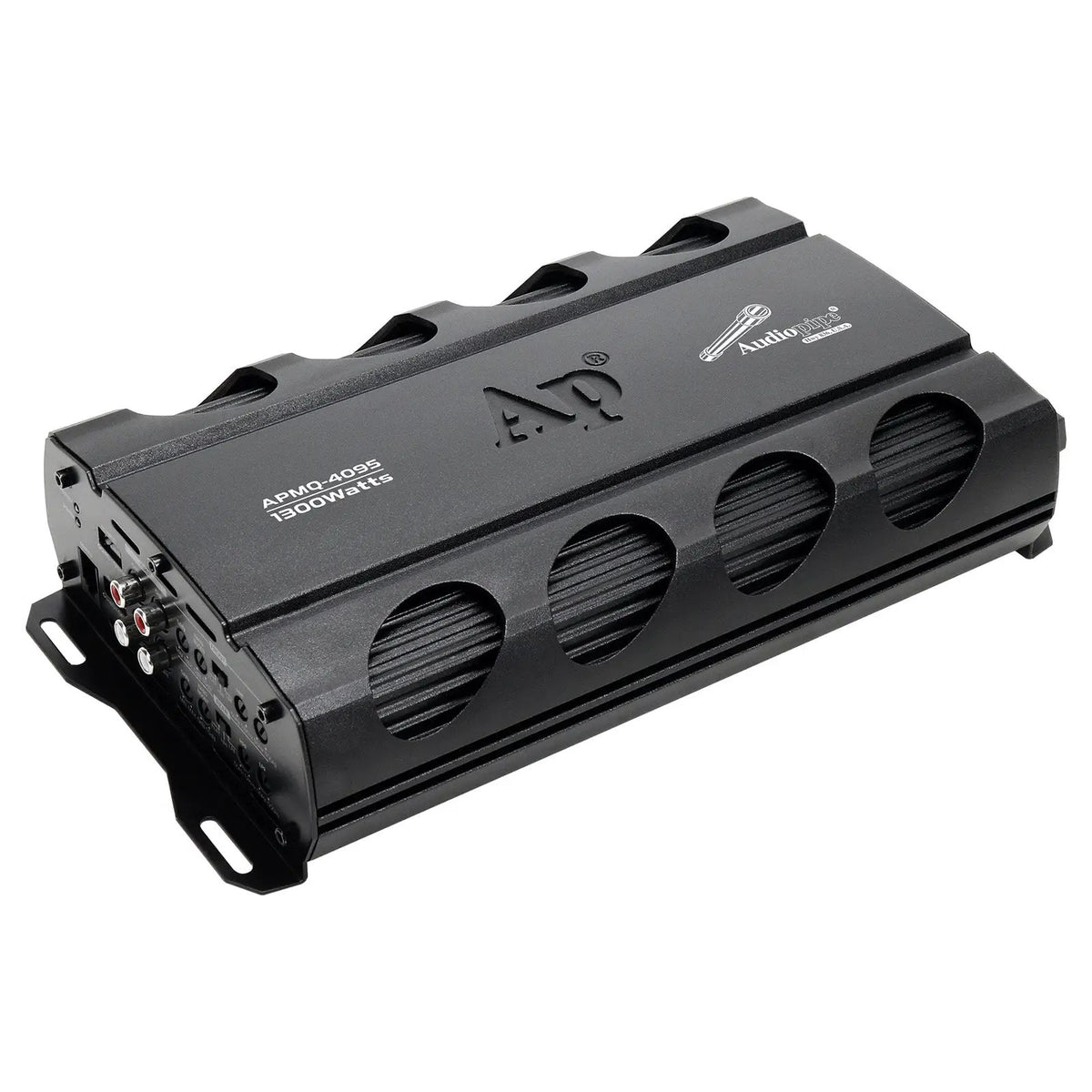 Audiopipe APMQ-4095 amplifier, angled view