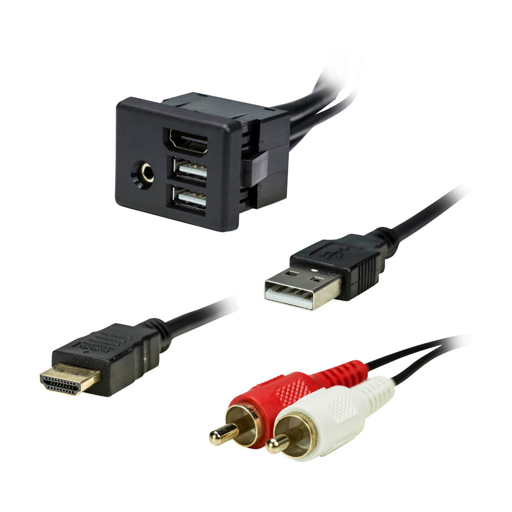 USB/AUX/HDMI® Panel - GM | Buick 2012-2021 — AXUSB-GM6