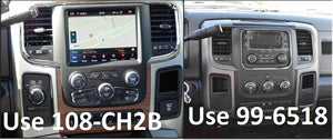 RAM 1500 | 2500 | 3500 | 4500 | 5500 2013-2017 - Fits Pioneer 8" Radios — 108-CH2B