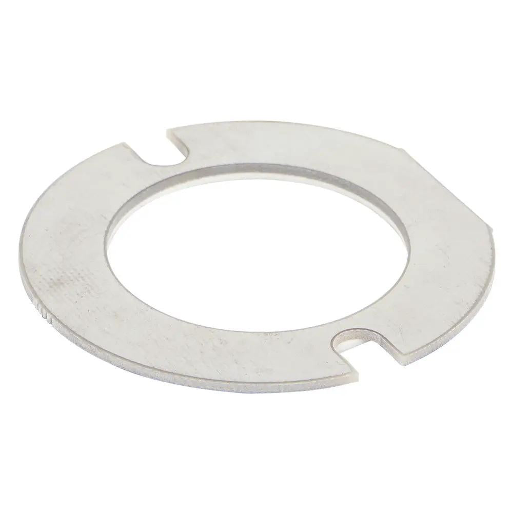 Flat metal light-housing adapter ring with two opposing mounting slots