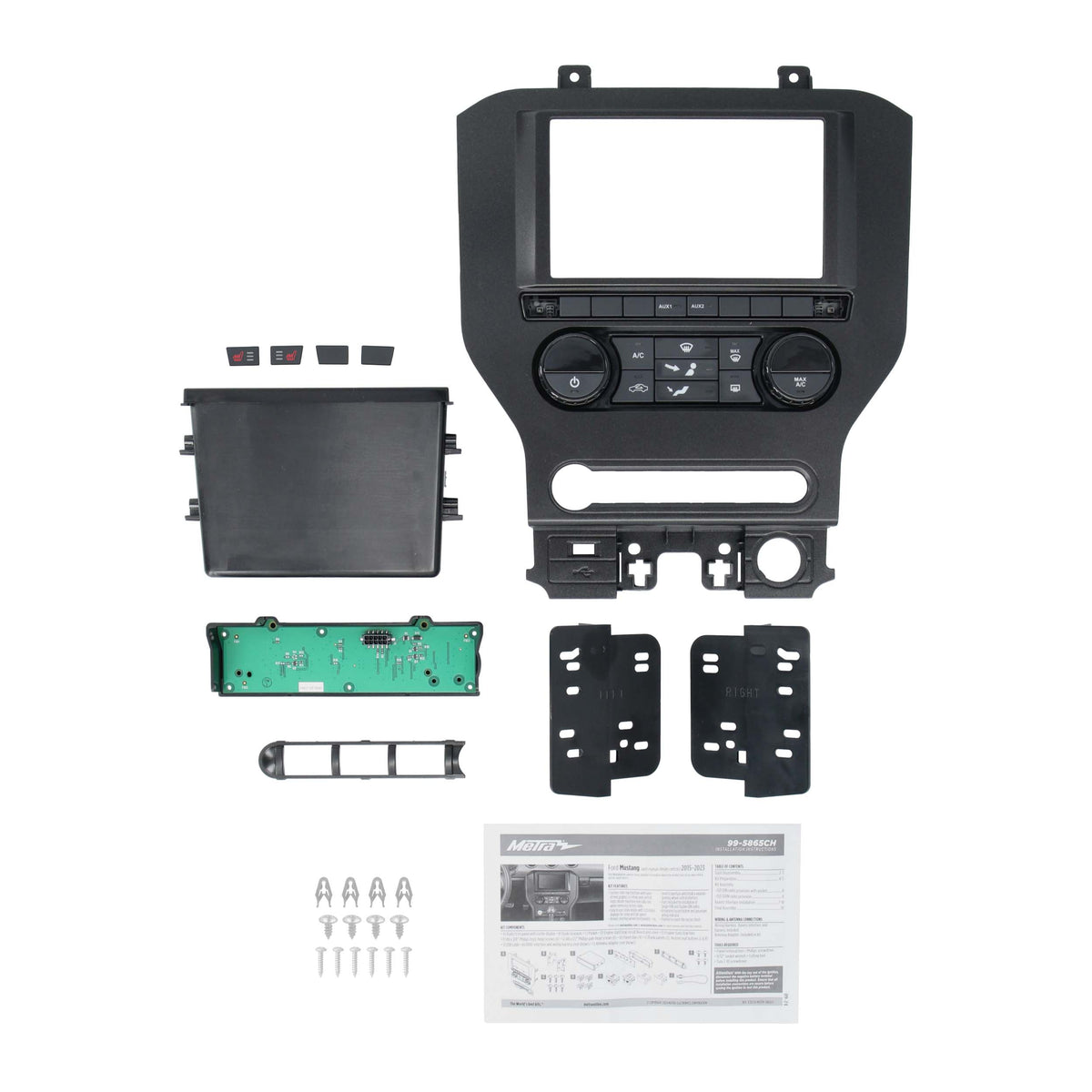 Ford Mustang 2015-2023 (with 4.2" screen & manual climate controls) — 99-5865CH