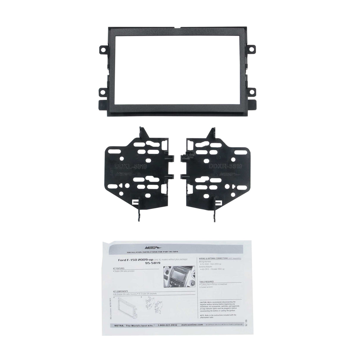 Ford F-150 2009-2014 (Base/XL models without Plus package) — 95-5819