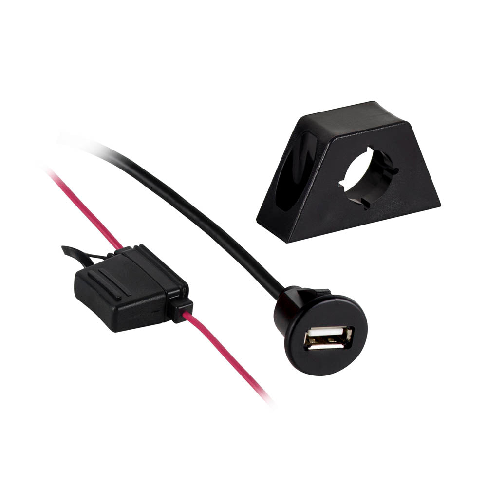 Universal Panel Mount USB Charging Jack | 2.1 AMP — AXUSB-1PM