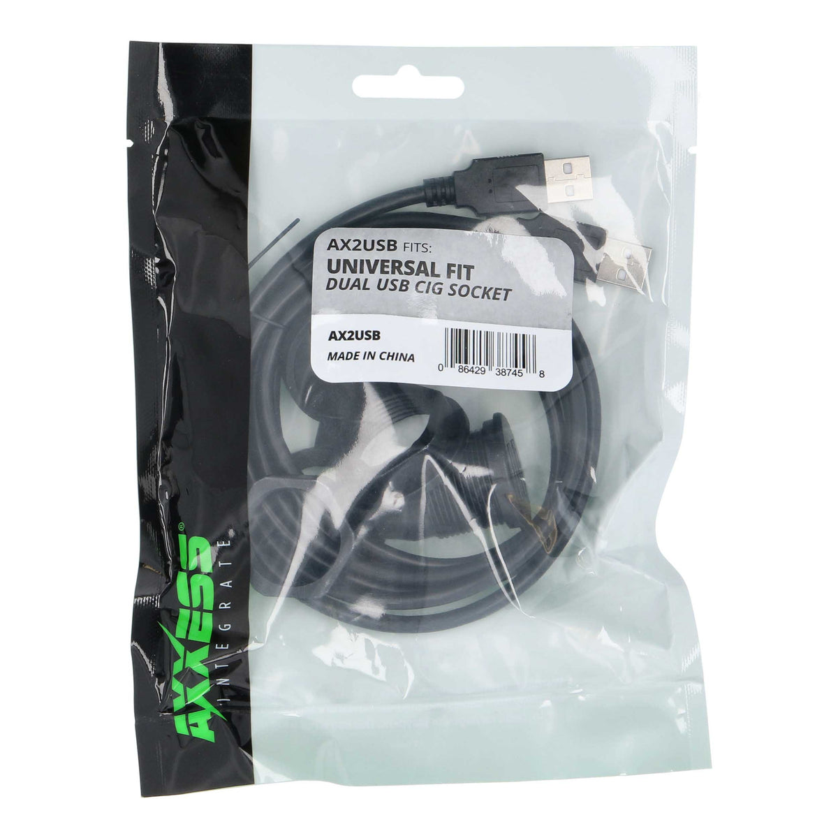 Dual USB Cigarette Socket — AX2USB
