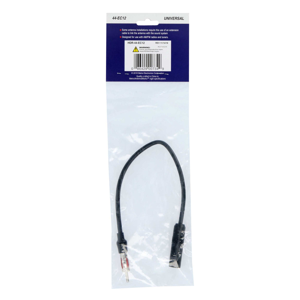 Extension Cable | 12" — 44-EC12