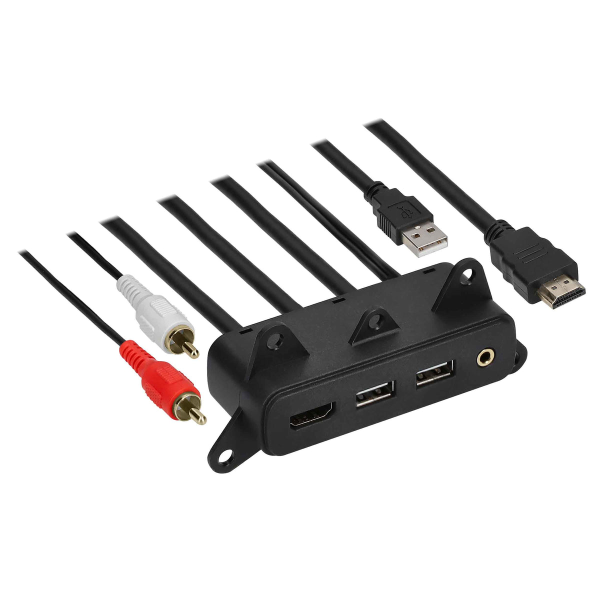 USB/AUX/HDMI® Replacement Panel - Chrysler | Dodge | Jeep 2014-2017 — AXUSB-CH2