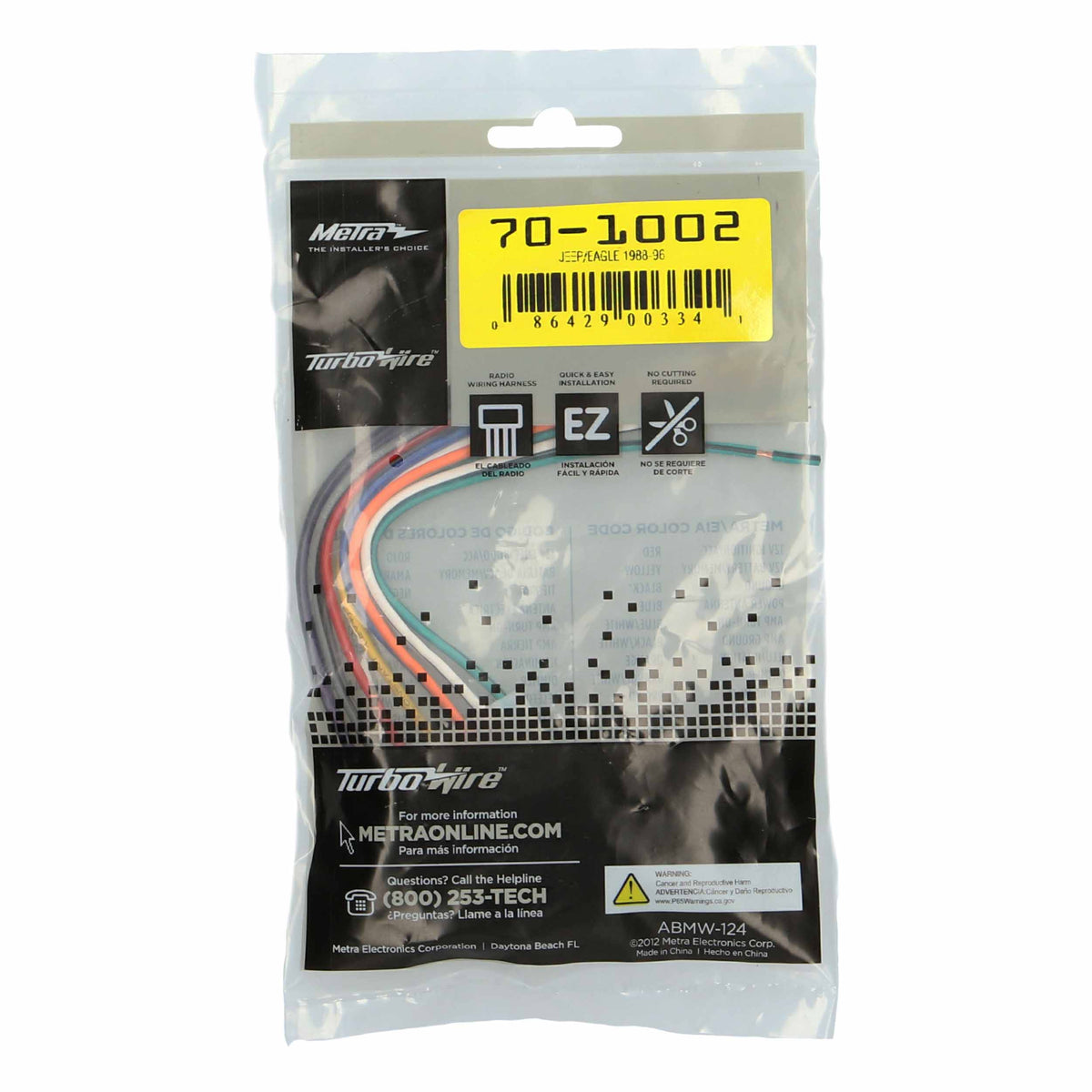Radio Replacement Harness - Jeep | Eagle 1988-1996 — 70-1002