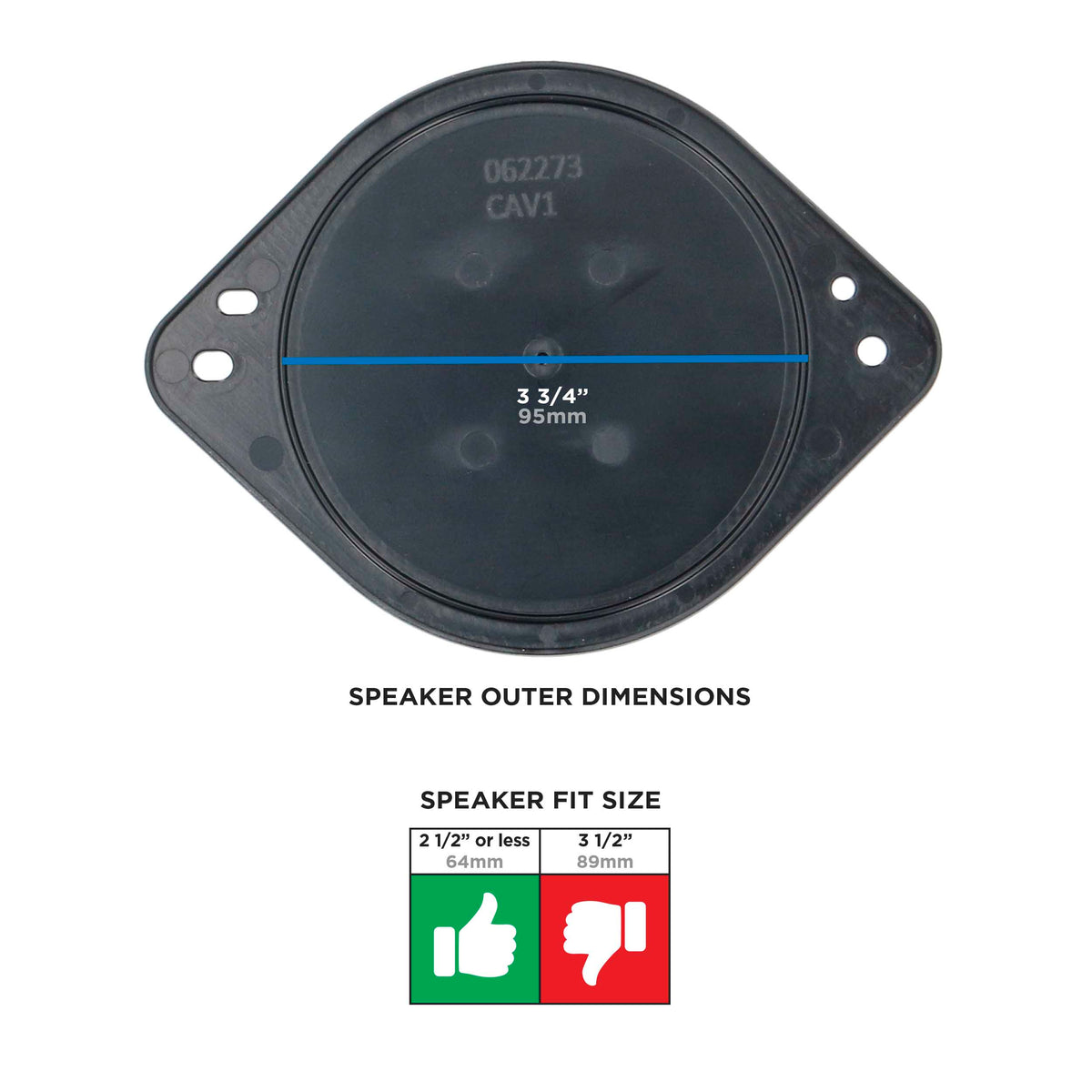 Ford Bronco 2021-Up - Tweeter (Dash-Mount) — 82-5609