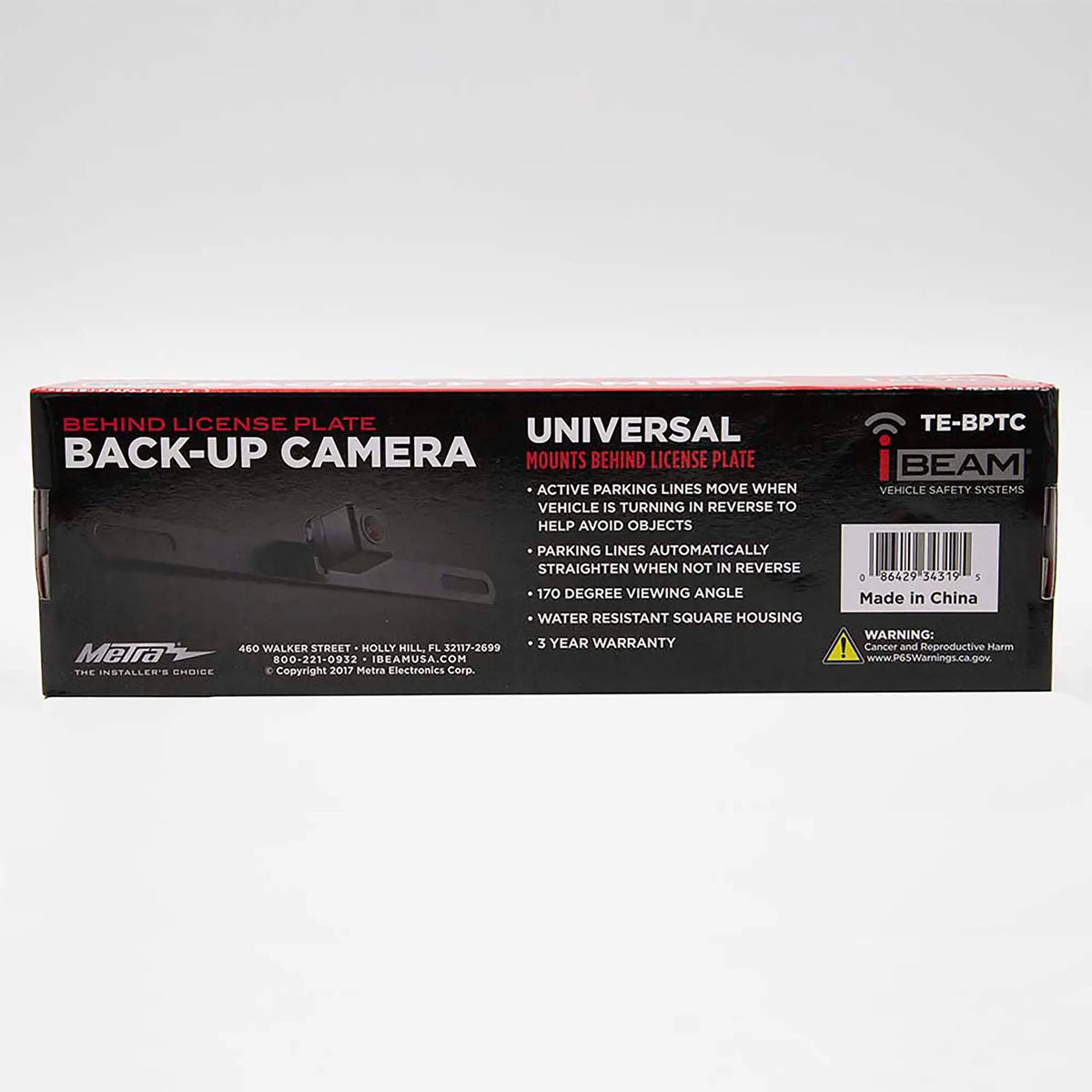 TE-BPTC manufacturer packaging back with model and UPC identification