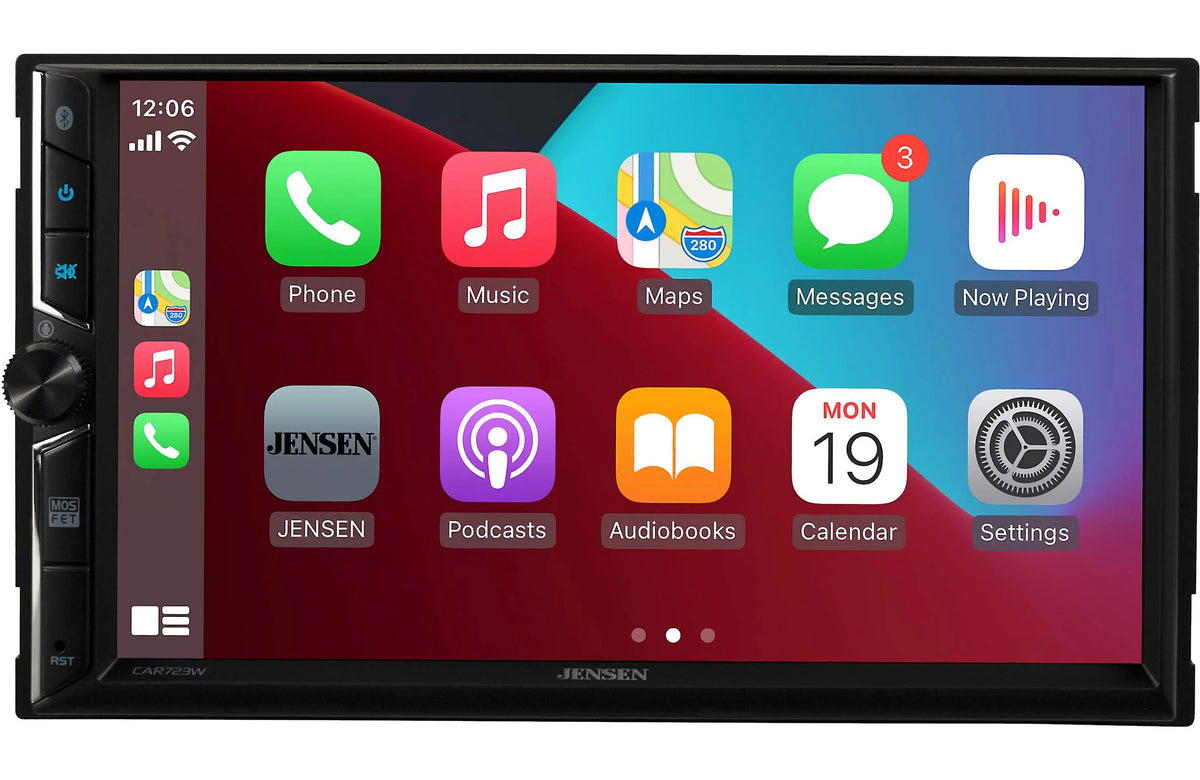 Jensen 7” Receiver with Wireless Android Auto & Apple Carplay – CAR723W