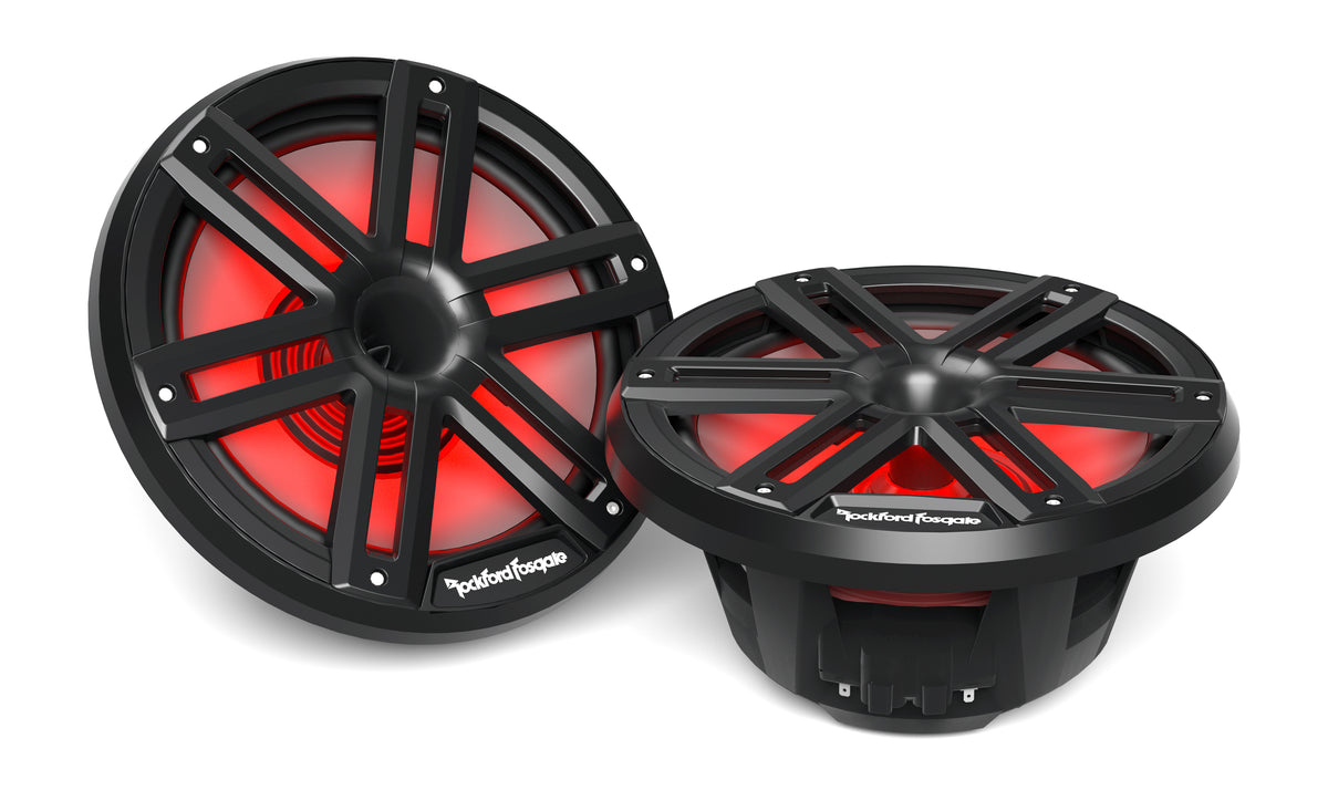 Rockford Fosgate M2-10HB 10-inch black horn-loaded marine speaker from the pair