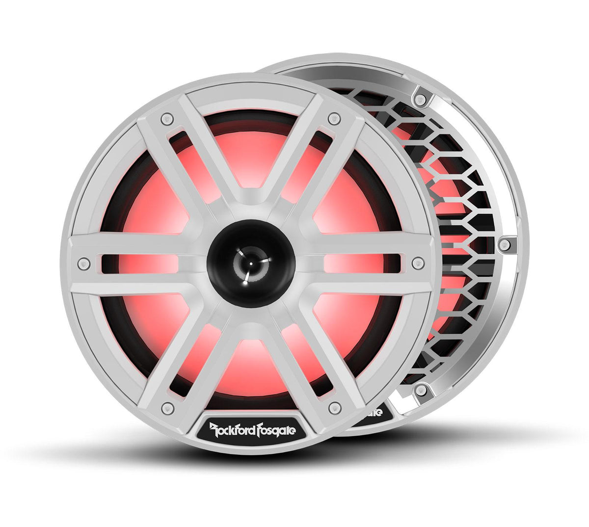 Rockford Fosgate M2-8H 8-inch white horn-loaded marine speaker from the pair