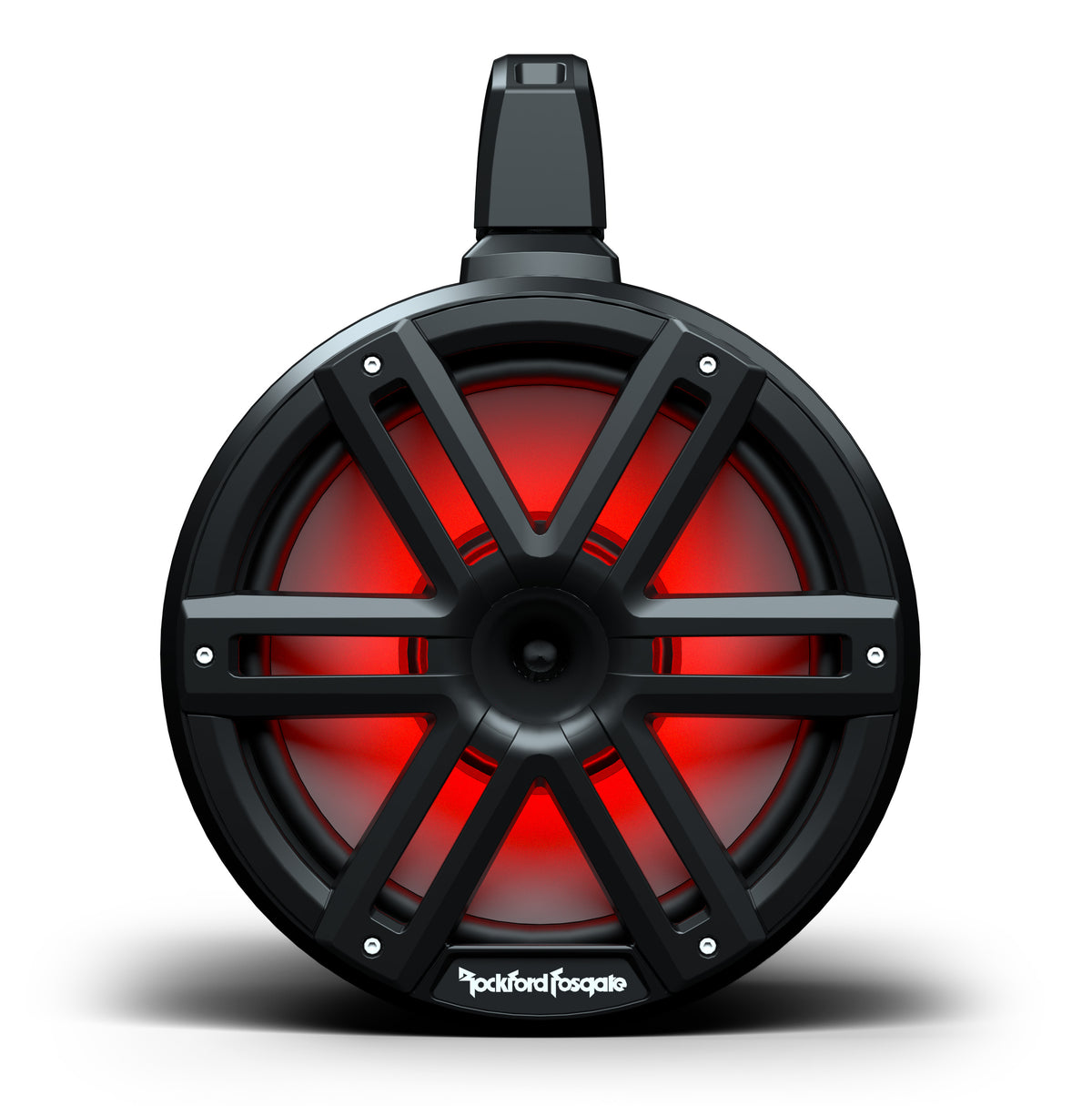 Rockford Fosgate M2WL-10HB 10-inch black horn-loaded marine tower speaker, one shown from the pair
