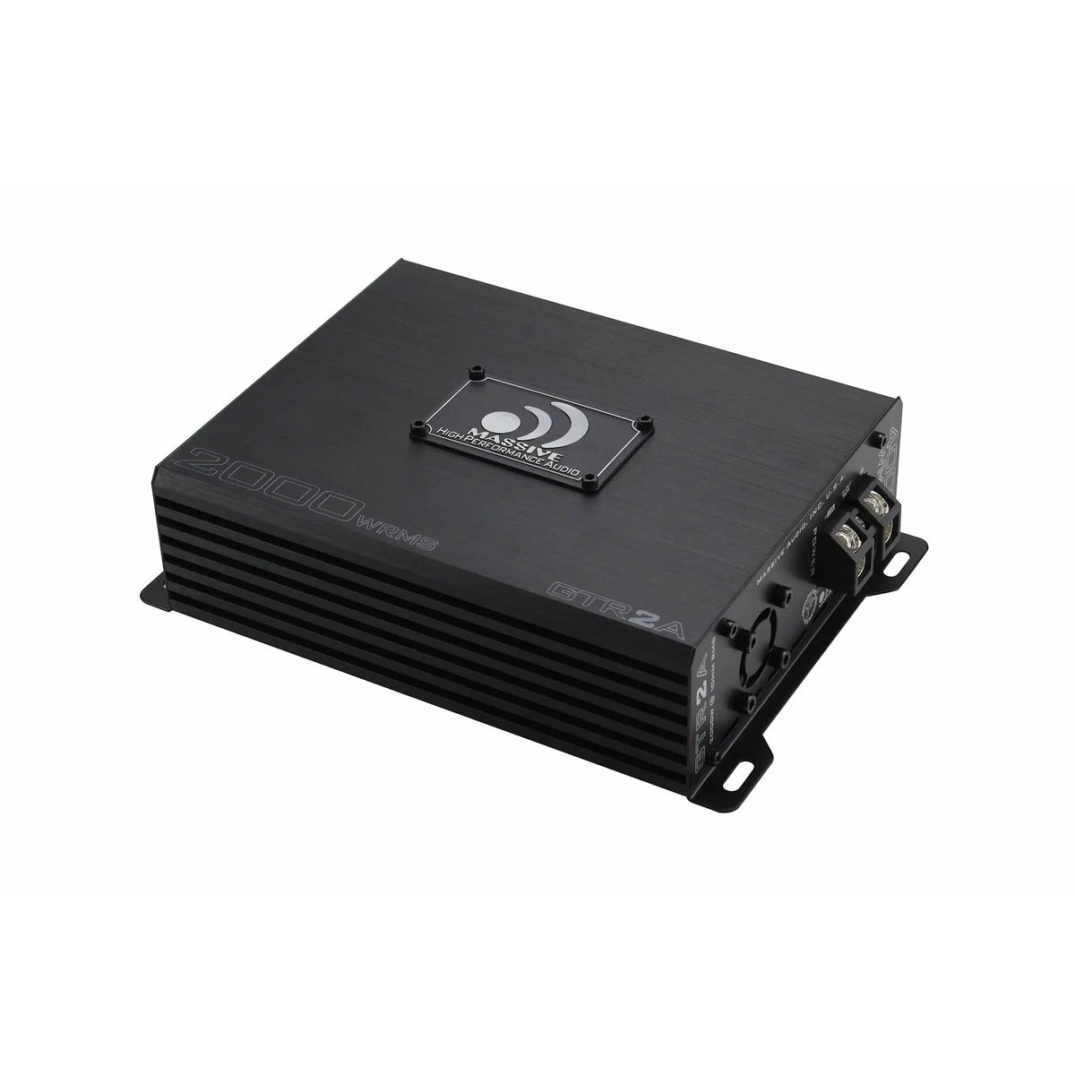 Massive Audio GTR2A amplifier, angled view